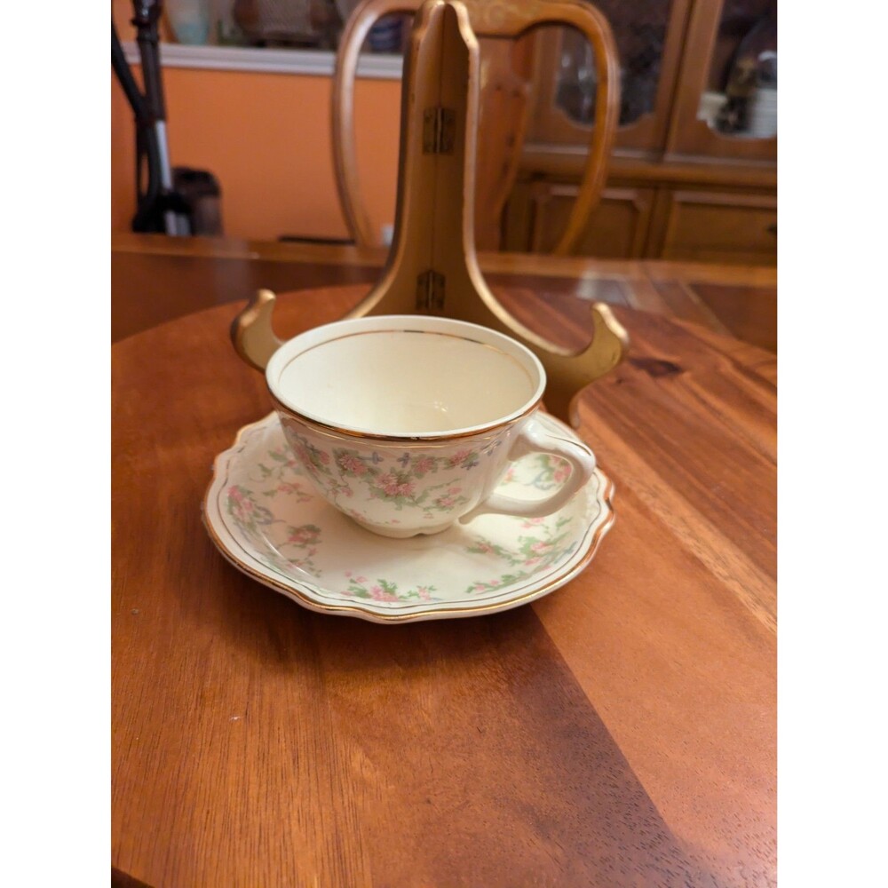 Vintage Homer Laughlin Virginia Rose Cup & SaucerVR-119 Almond Blossom